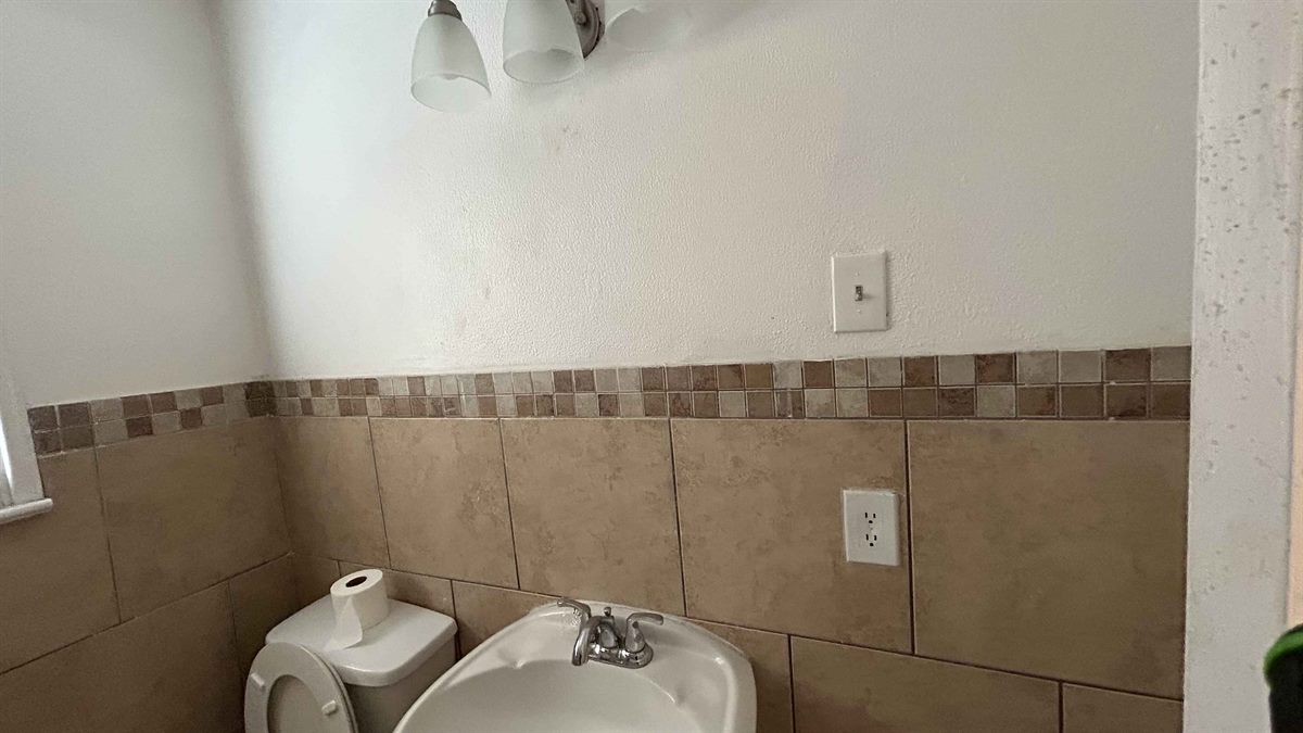 One of the bathrooms before any work.
