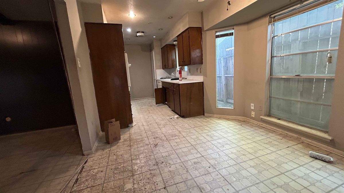 The kitchen before any work.